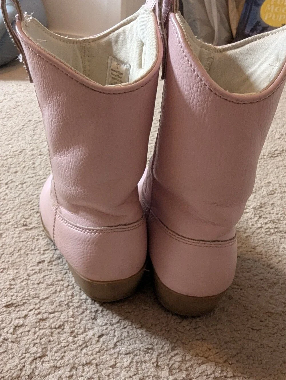 Kids Pink Western Cowboy Boots